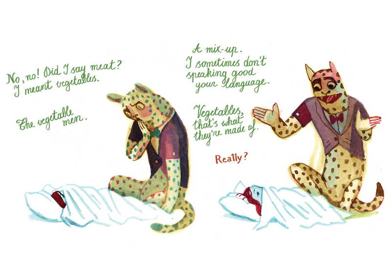 Illustration for article titled D&Q exclusive: Panther puts a chilling twist on a little girl’s imaginary friend